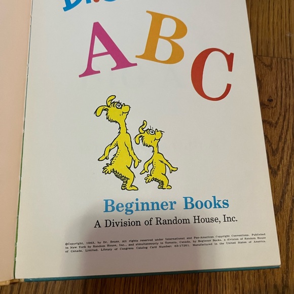 VINTAGE 1963 Dr. Seuss’s ABC Hardcover Kids early reader Book Club edition - Picture 4 of 11